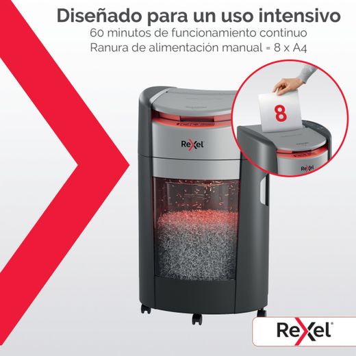 Destructora de papel Rexel ShredMax AutoFeed+ 300X P4