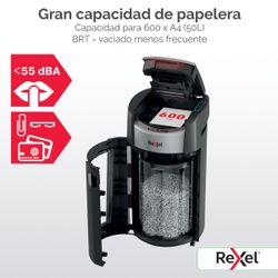Destructora de papel Rexel ShredMax AutoFeed+ 600M P5