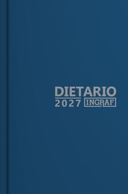 Dietario Encuadernado ¼ 2027. Colores surtidos. Castellano