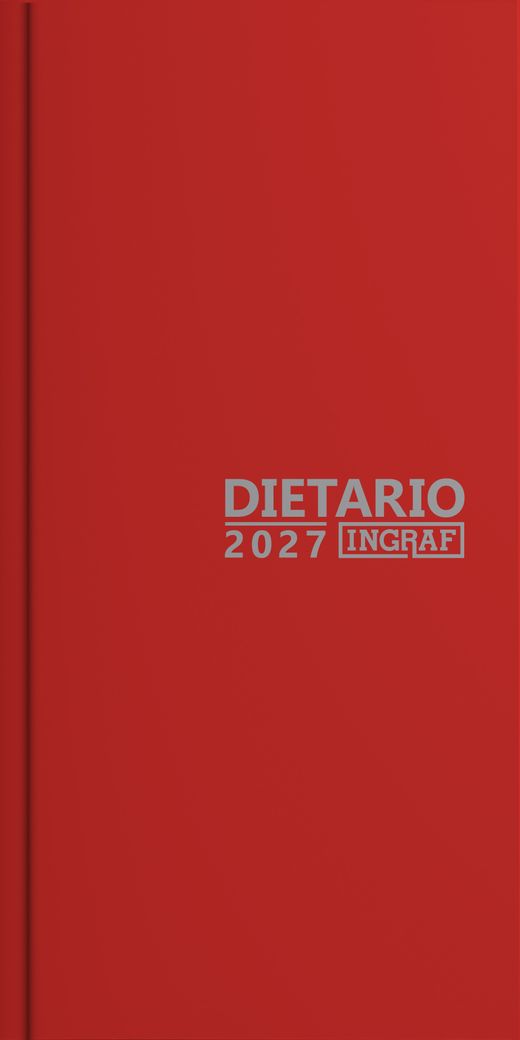 Dietario Encuadernado ⅔ 2027. Colores surtidos Castellano