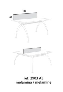 Mesas executivas divisórias e separadores