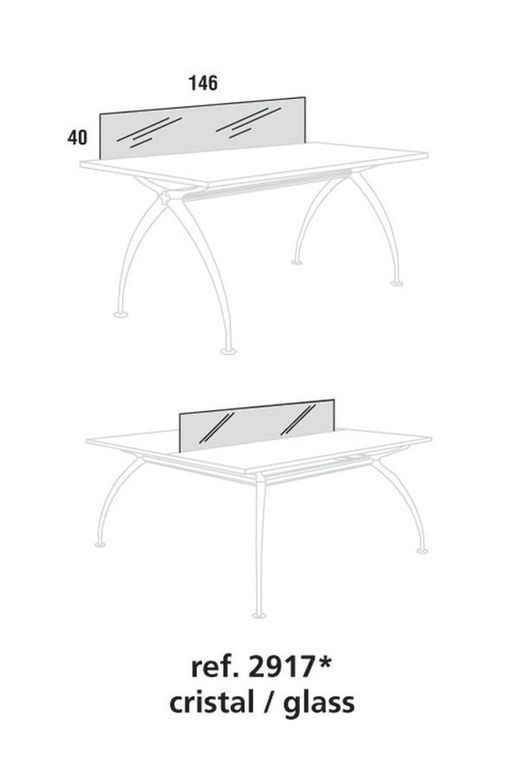 Mesas executivas divisórias e separadores