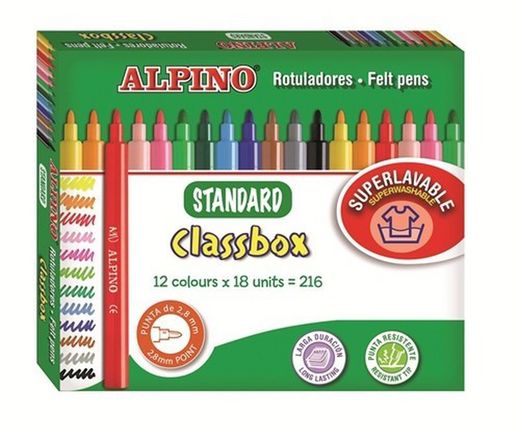 Pack économique 216 unités standard alpino assorties