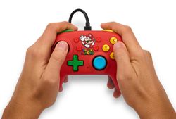 El mando con cable PowerA Nano para Nintendo Switch - Mario Medley