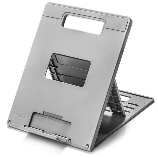 Suporte ergonômico ajustável para riser e cooler para laptops ou tablets de até 14 polegadas SmartFit® Easy Riser™ Go - cinza claro