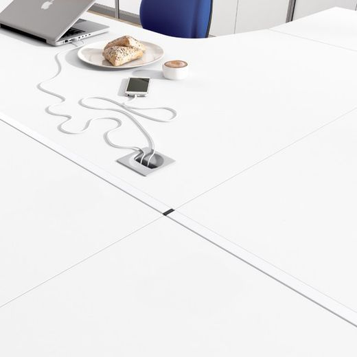 Acabamento de mesa dupla da série executiva