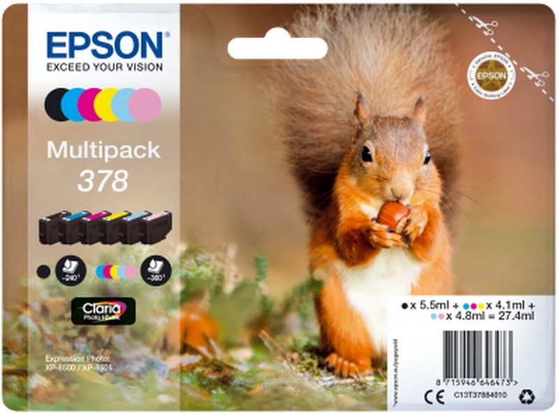 EPSON C13T37884010 6 colores