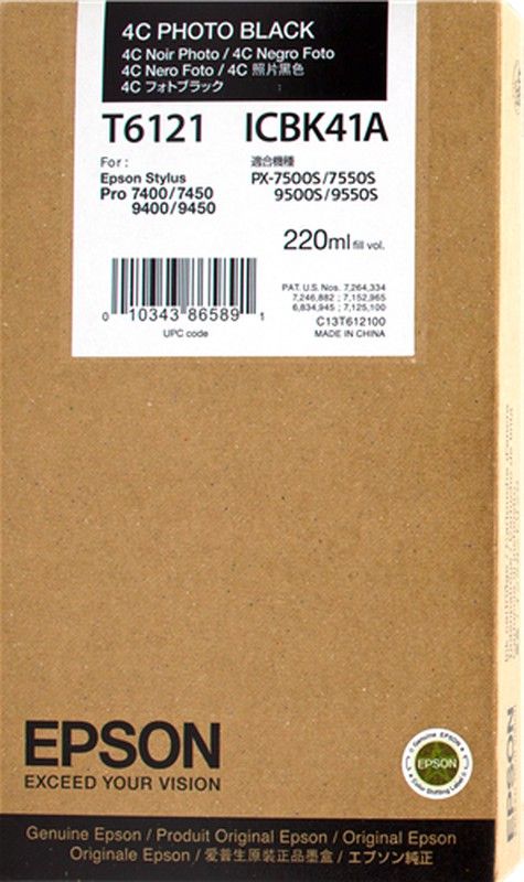 EPSON C13T612100 Negro
