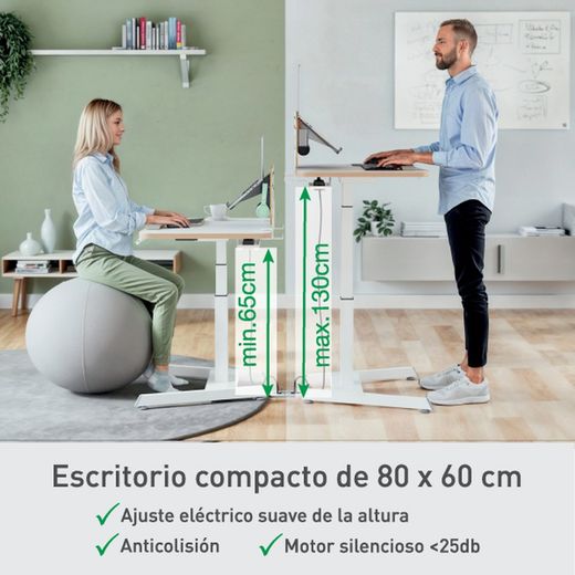 Table électrique compacte Leitz Ergo avec papier à en-tête