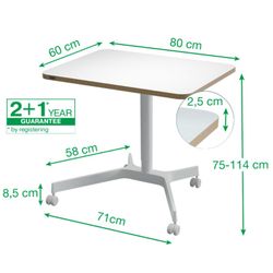 Petite table Leitz Ergo pour s'asseoir/travailler à pied