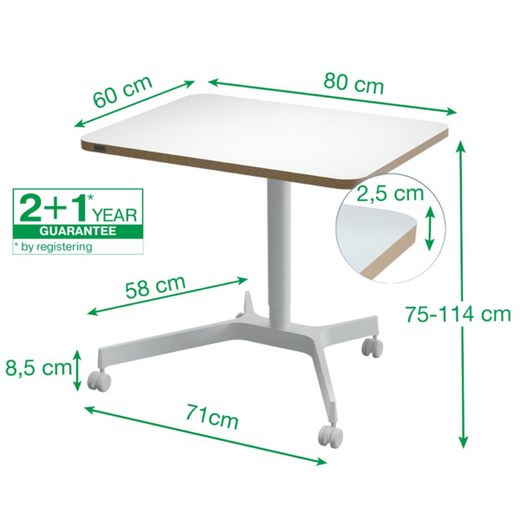 Petite table Leitz Ergo pour s'asseoir/travailler à pied