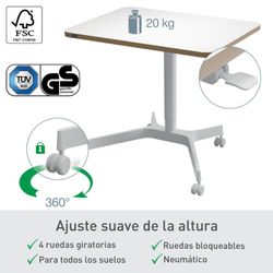 Petite table Leitz Ergo pour s'asseoir/travailler à pied