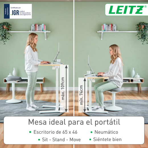 Escritorio de pie/sentado plegable Leitz Ergo