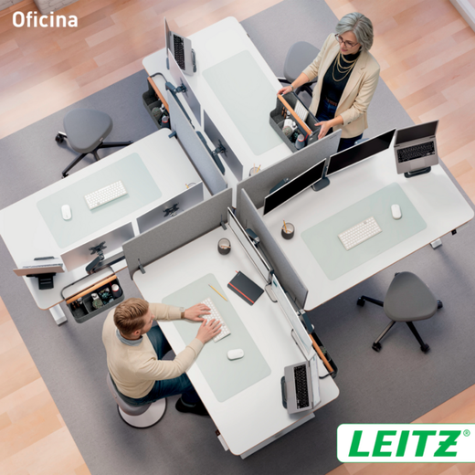 Escritorio Eléctrico Leitz Ergo 140 x 80cm con recordatorio para ponerte de pie