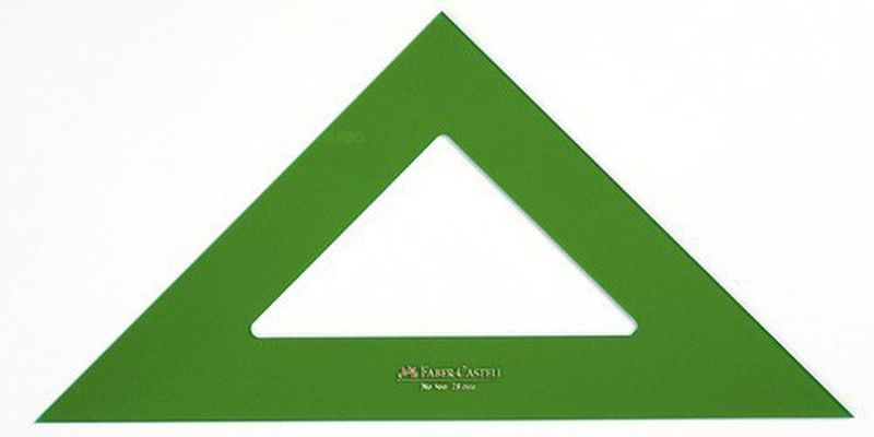 Escuadra técnica verde faber castell