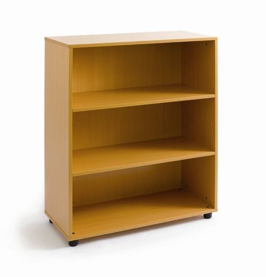 Estantería abierta de melamina haya en cinco alturas
