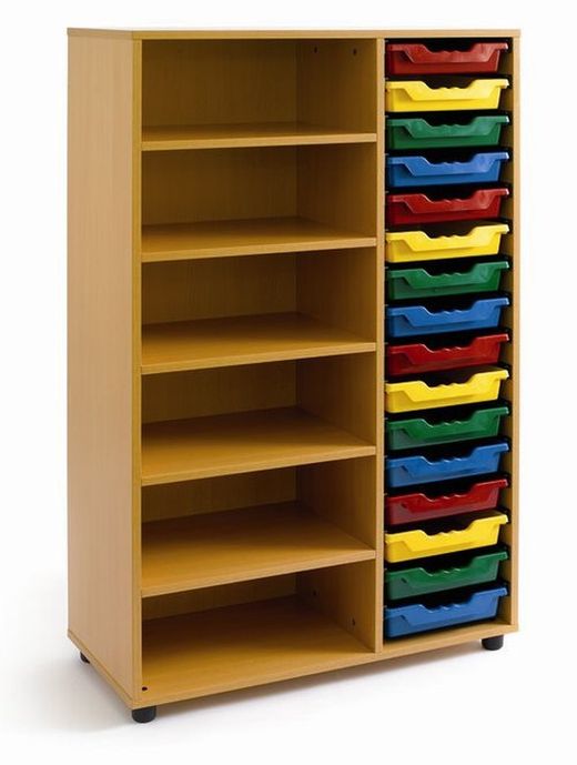 Estantería gavetero de 148 cm de alto. Varias distribuciones