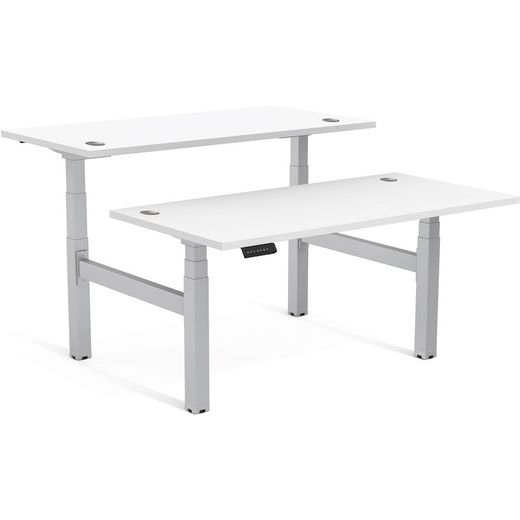 Structure pour table double réglable en hauteur