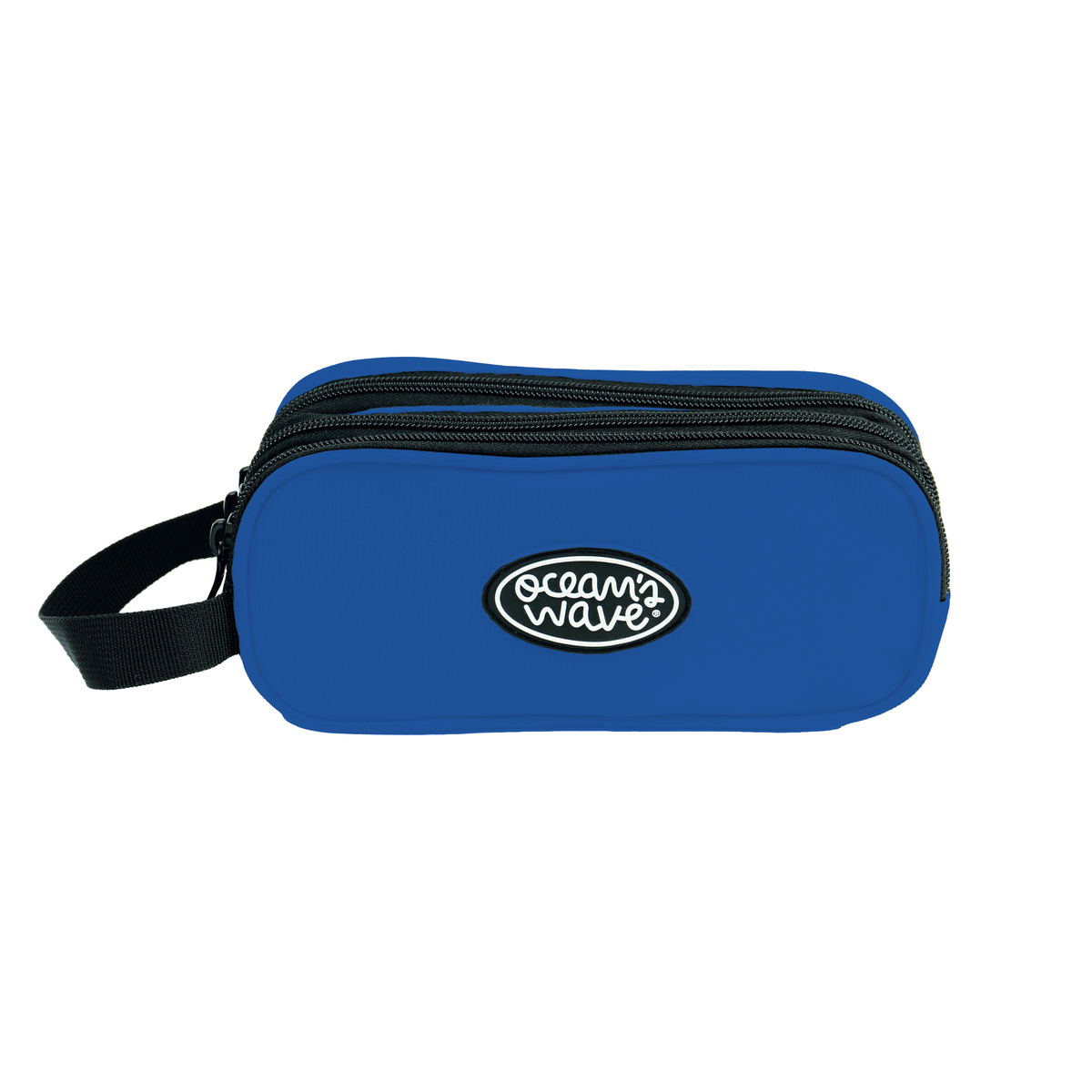 Estuche 3 Cremalleras Azul Oscuro