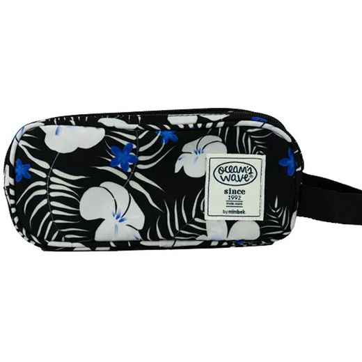 Estuche 3 cremalleras Bali Gris