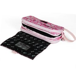 Estojo Eden com 3 zíperes e aba