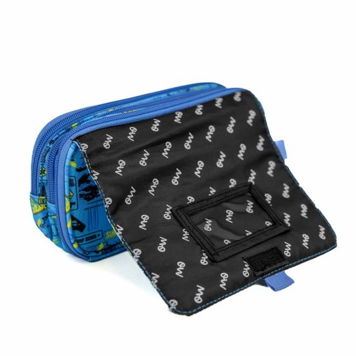 Estuche 3 Cremalleras con Solapa Surf JR