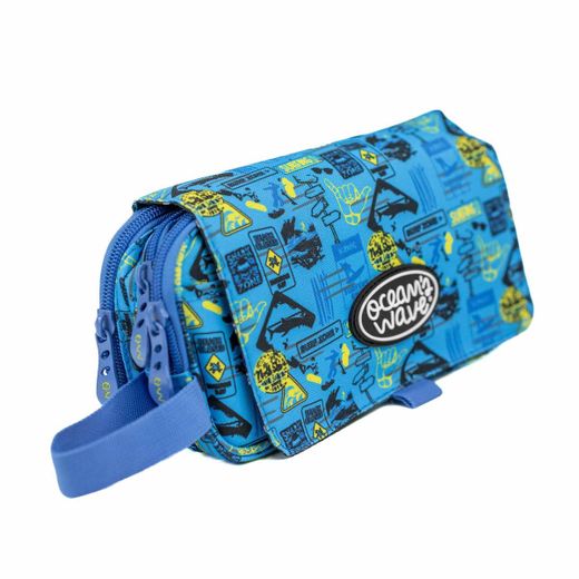 Estuche 3 Cremalleras con Solapa Surf JR