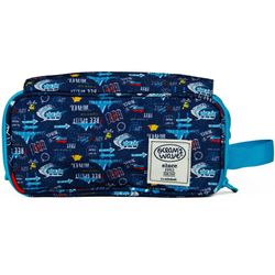 Trousse de voyage à 3 fermetures éclair avec rabat