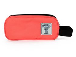 Estojo Coral com 3 zíperes