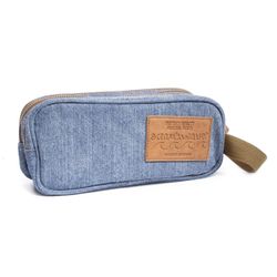 Trousse 3 Zips Bleu Jean