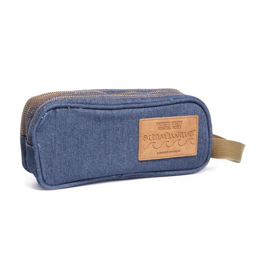 Trousse 3 Zips Jean Marine