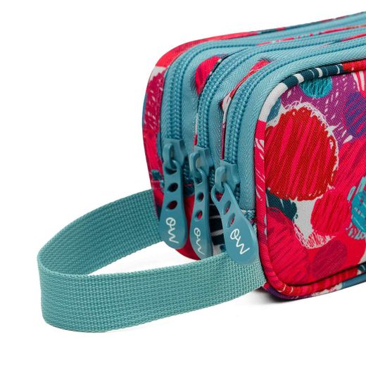 Trousse Kusama à 3 fermetures éclair