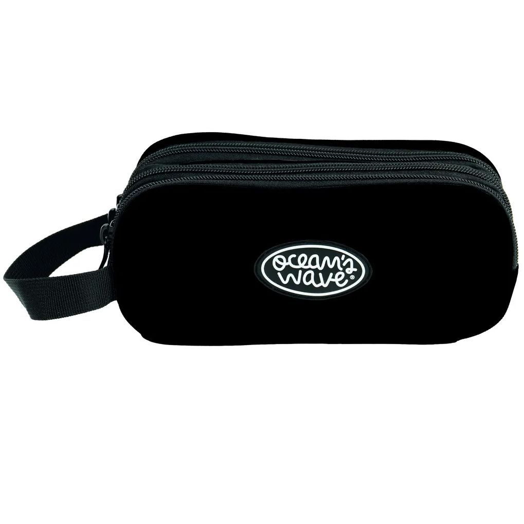 Estuche 3 Cremalleras Negro