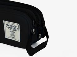 Estuche 3 Cremalleras Negro