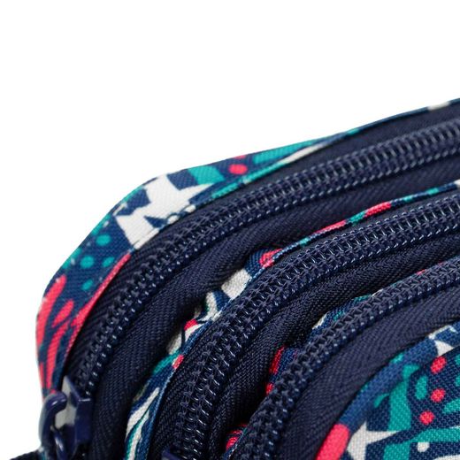 Estojo Tribal com 3 zíperes