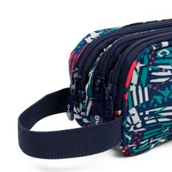 Estojo Tribal com 3 zíperes