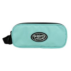 Trousse à 3 fermetures éclair vert pastel