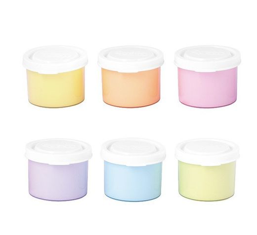 Cas 6 jovi doigt peint des couleurs pastel. Flacons de 35 ml.