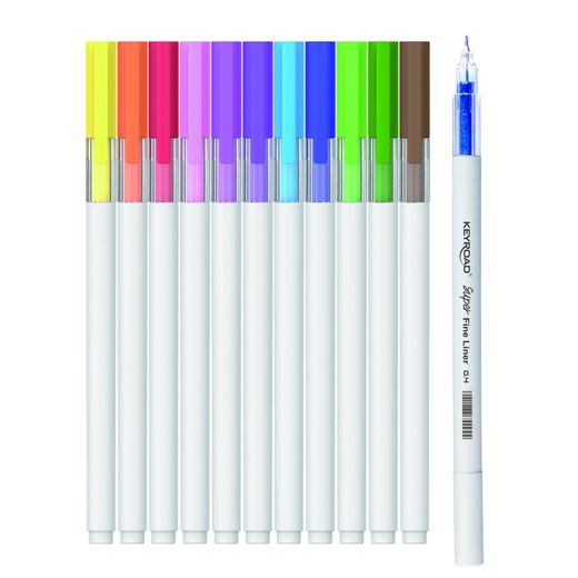 J'ai 12 marqueurs Keyroad Fineliner