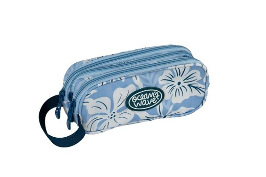 Sac Bora Bora bleu avec 3 fermetures éclair