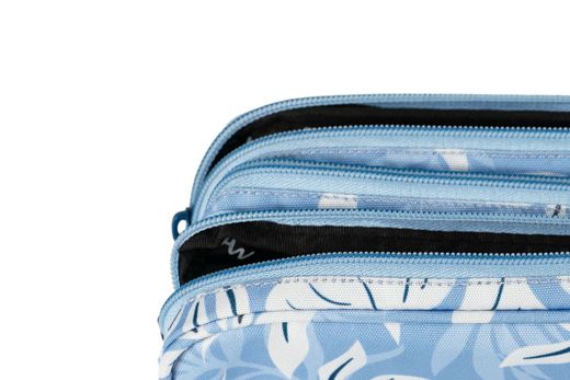 Sac Bora Bora bleu avec 3 fermetures éclair