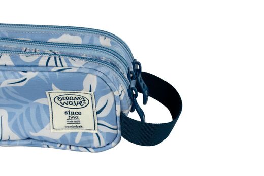 Sac Bora Bora bleu avec 3 fermetures éclair