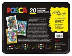 Estuche Metálico 20 Rotuladores Posca Dirty Harry