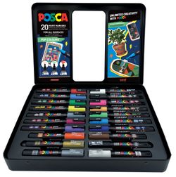 Estuche Metálico 20 Rotuladores Posca Pop Colours
