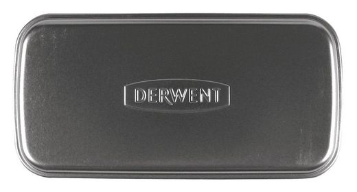 Estuche metálico de dos pisos Derwent - para 18 lápices