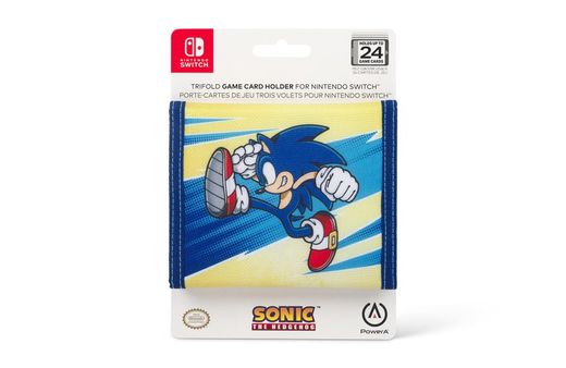 Estuche plegable para tarjetas de juego PowerA para Nintendo Switch - Patada Sonic