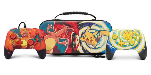 Cape de protection PowerA pour Nintendo Switch ou Nintendo Switch Lite - Pokémon : Charizard vs. Vortex Pikachu