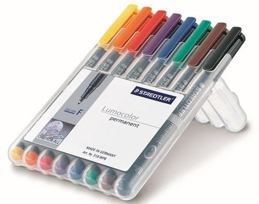 Estojo de marcadores sortidos Lumocolor 313