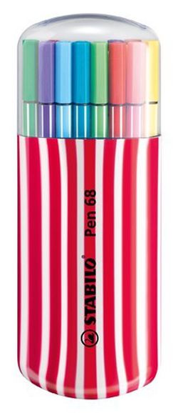 Estuche zebrui con 20 pen 68