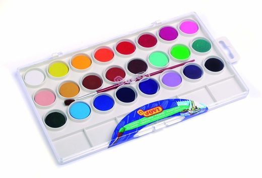 Jovi étuis aquarelle couleurs assorties